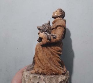 Religious Item Statue with Dog Saint