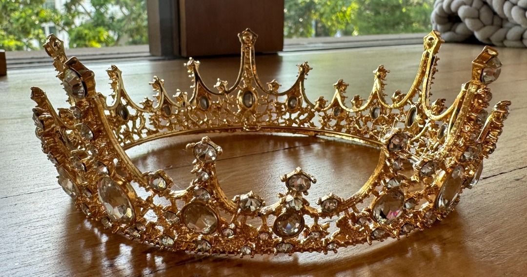 Rhinestone Gold Crown for Hair Women s Fashion Watches