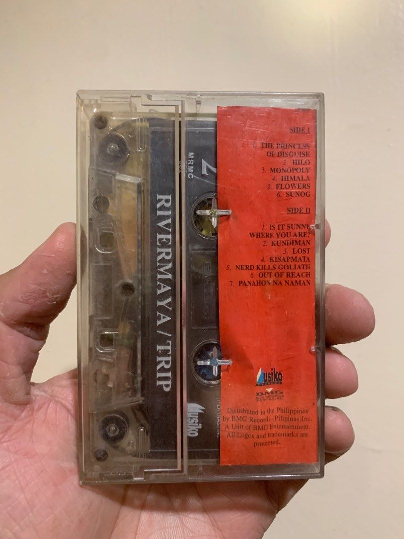 Rivermaya Cassette Tape (Category: CDs & DVDs) located in Manila. Submitted by moneymann888 (Listing ID 1285663897, Image 2). Description: Sf buyer shoulder not rush.