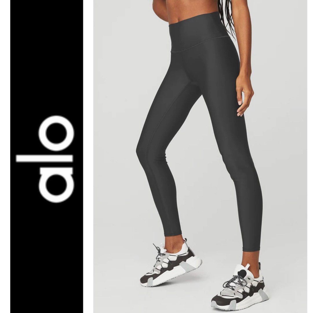 (S) ALO YOGA AIRLIFT LEGGING IN ANTHRACITE GREY