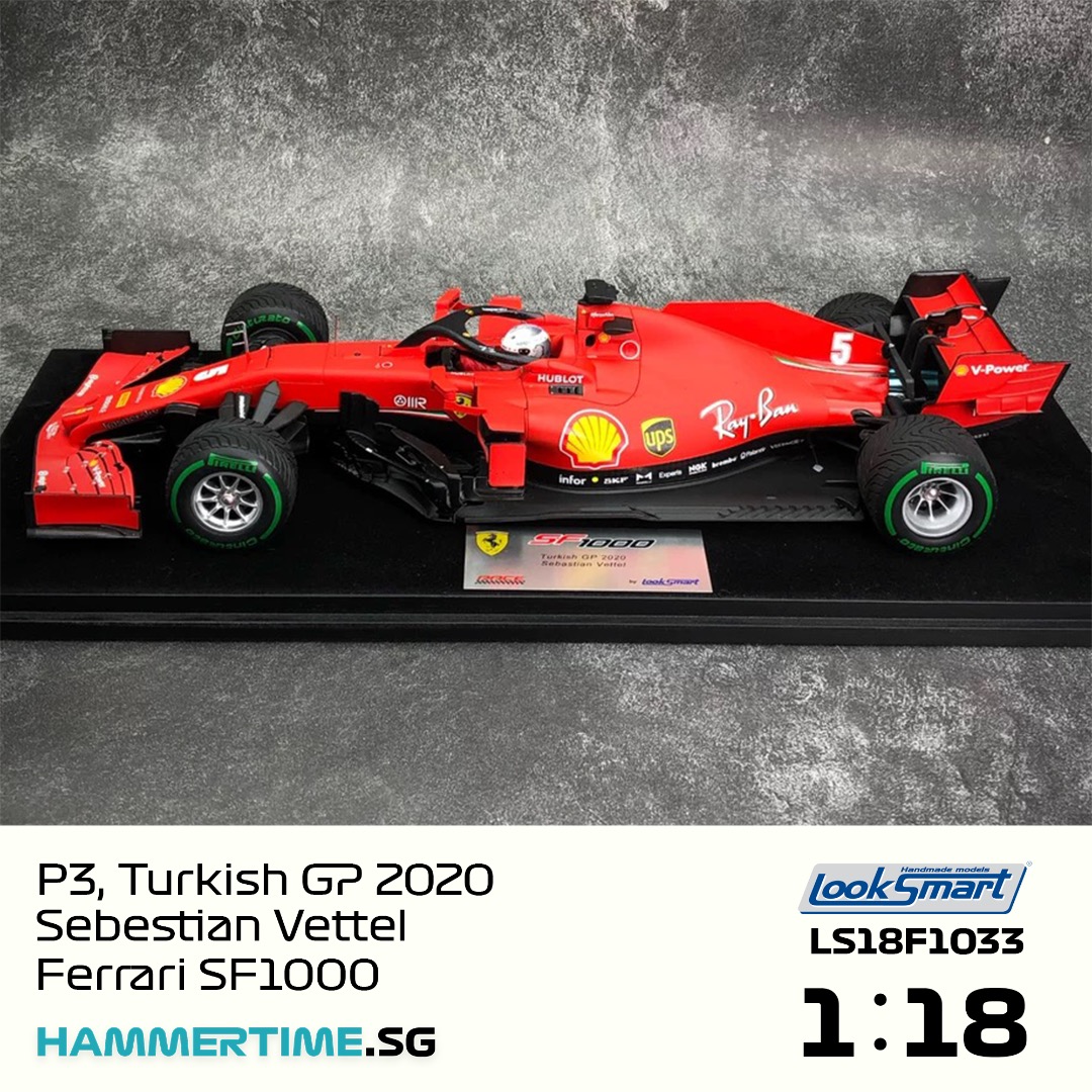 ルックスマート1/43フェラーリSF1000 S.ベッテル トルコGP3位 ルックスマート1/43フェラーリSF1000 S.ベッテル トルコGP3位