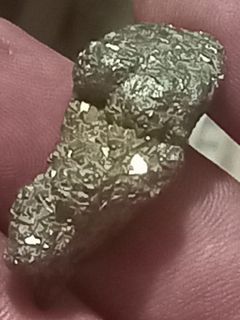 Semi precious stone pyrite cluster