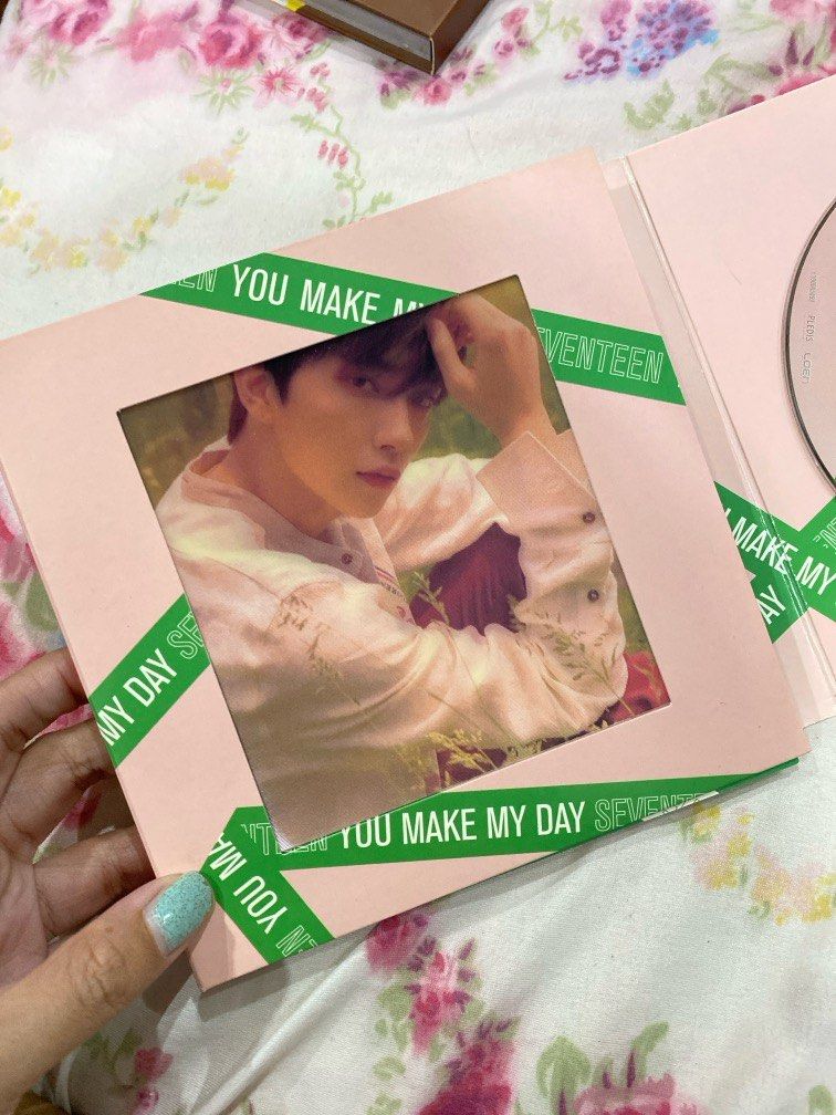 SEVENTEEN - You Make My Day (Category: CDs & DVDs) located in Manila. Submitted by annabananadel (Listing ID 1285675777, Image 2). Description: [ALBUM] SEVENTEEN - You Make My Day Was a fan back in 2017 and bought this during my Korea trip. Not a fan anymore so I’m just decluttering. You can message me for more pictures or video. MOP: Gcash/BDO MOD: Grab/Lalamove/Gogo/LBC/J&T (to be shouldered by the buyer) *negotiable but not really in a hurry t