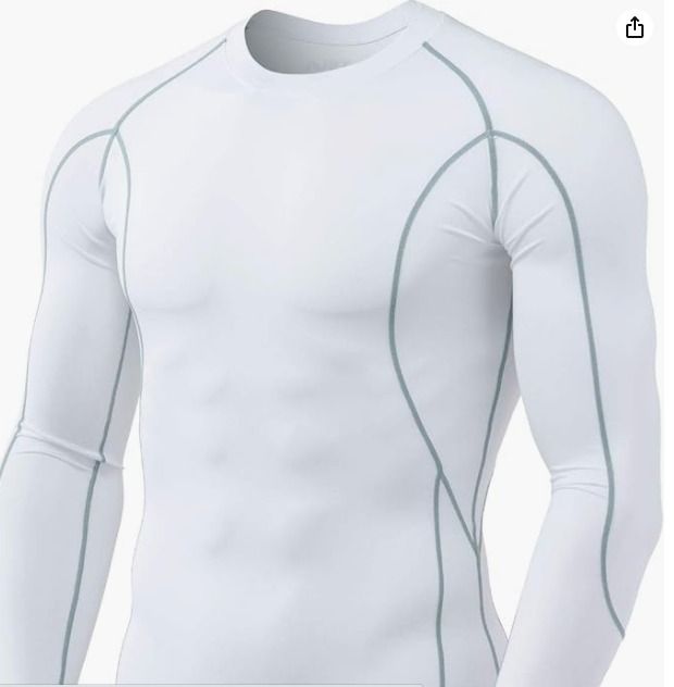 Generic Athletic Padded Compression Under Base Layer Sport Shirt