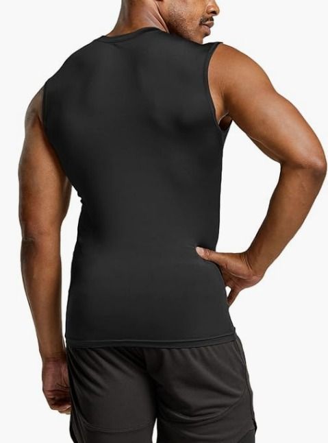 TSLA Men s Sleeveless Workout Shirts Dry Fit Running Compression