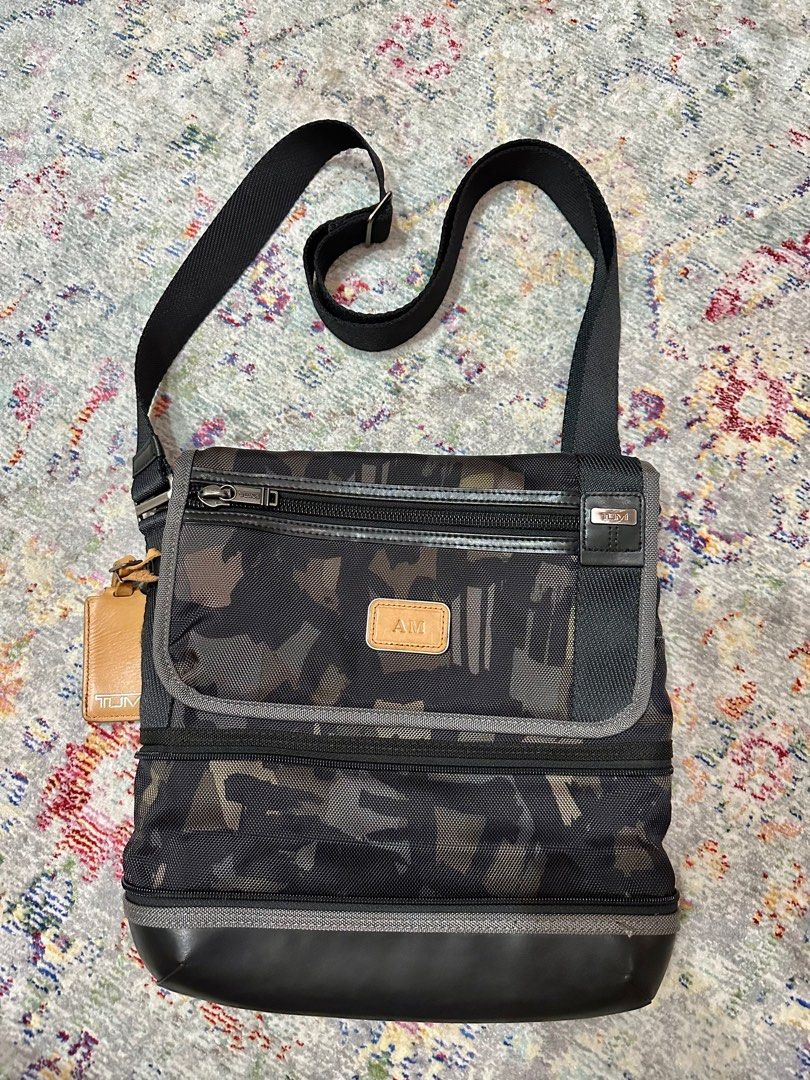 Tumi Alpha Bravo Travis Crossbody Sling Messenger Bag camo Men s