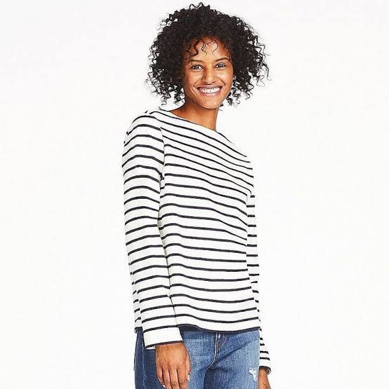 Uniqlo striped sweater cheap