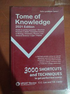 UPCAT Reviewer - Tome of Knowledge