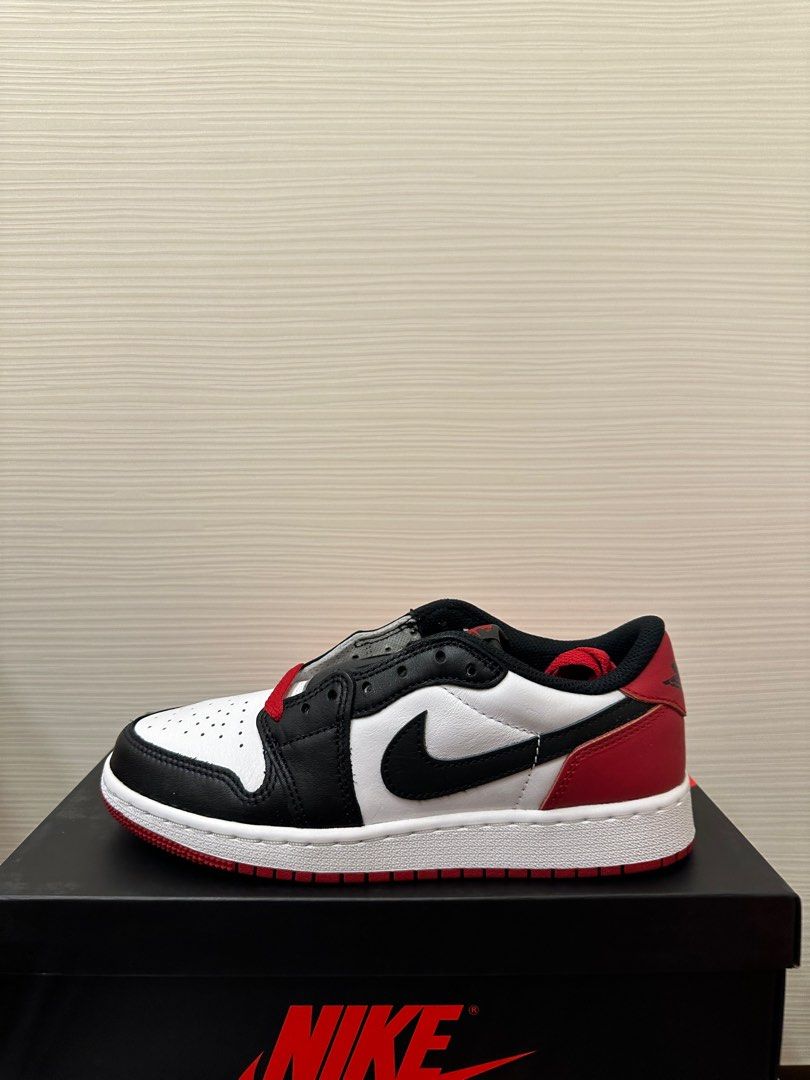 US 5y EU 37.5 BNDS Air Jordan 1 Low OG Black Toe Women s