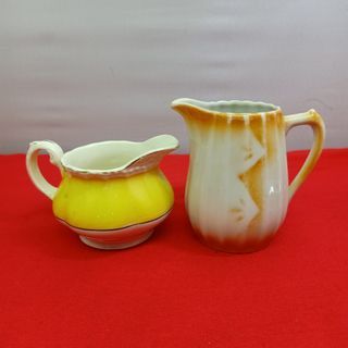 Vintage 2.5" to 3.5" tall Handpainted Pitcher and Grindley Gravy jug from UK  195 each *D58