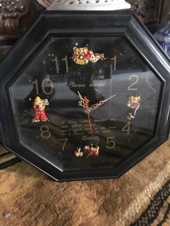 Vintage clown world wall clock