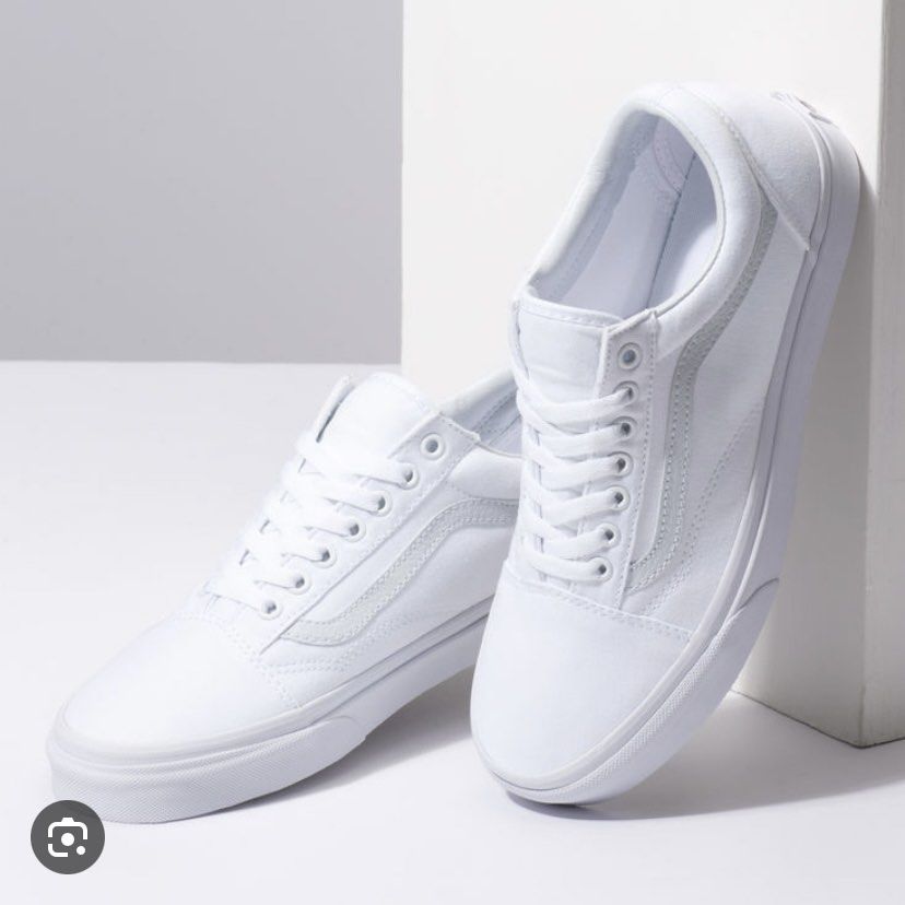 All white on sale vans on sale