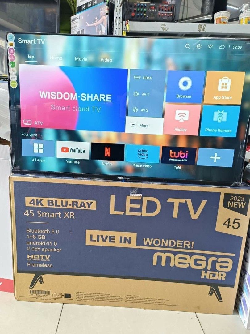 43" INCHES SMART & ANDROID TV (Category: TV) located in Quezon City. Submitted by st_jericho (Listing ID 1290513203, Image 1). Description: 43" INCHES SMART & ANDROID TV ✅BRANDNEW ITEMS 🆓FREE REMOTE CONTROL 🆓FREE STAND BASE (plastic) (TCL FREE WALLBRACKET) 7,500 MEGRA A9 (digital tv) 7,800 WEYON 8,000 MEGRA BT8 (digital bluetooth) 8,100 COBY (digital bluetooth) 8,200 COBY (digital bluetooth hardpanel) 8,300 MEGRA XR (frameless) 8,300 JOSON (dig
