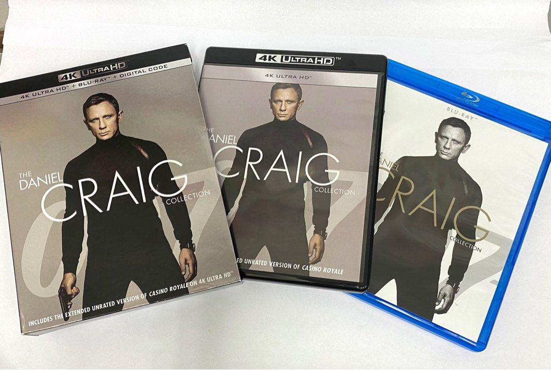 4K藍光Blu-ray《007 Daniel Craig Collection 新鐵金鋼1-4集》盒裝Box set