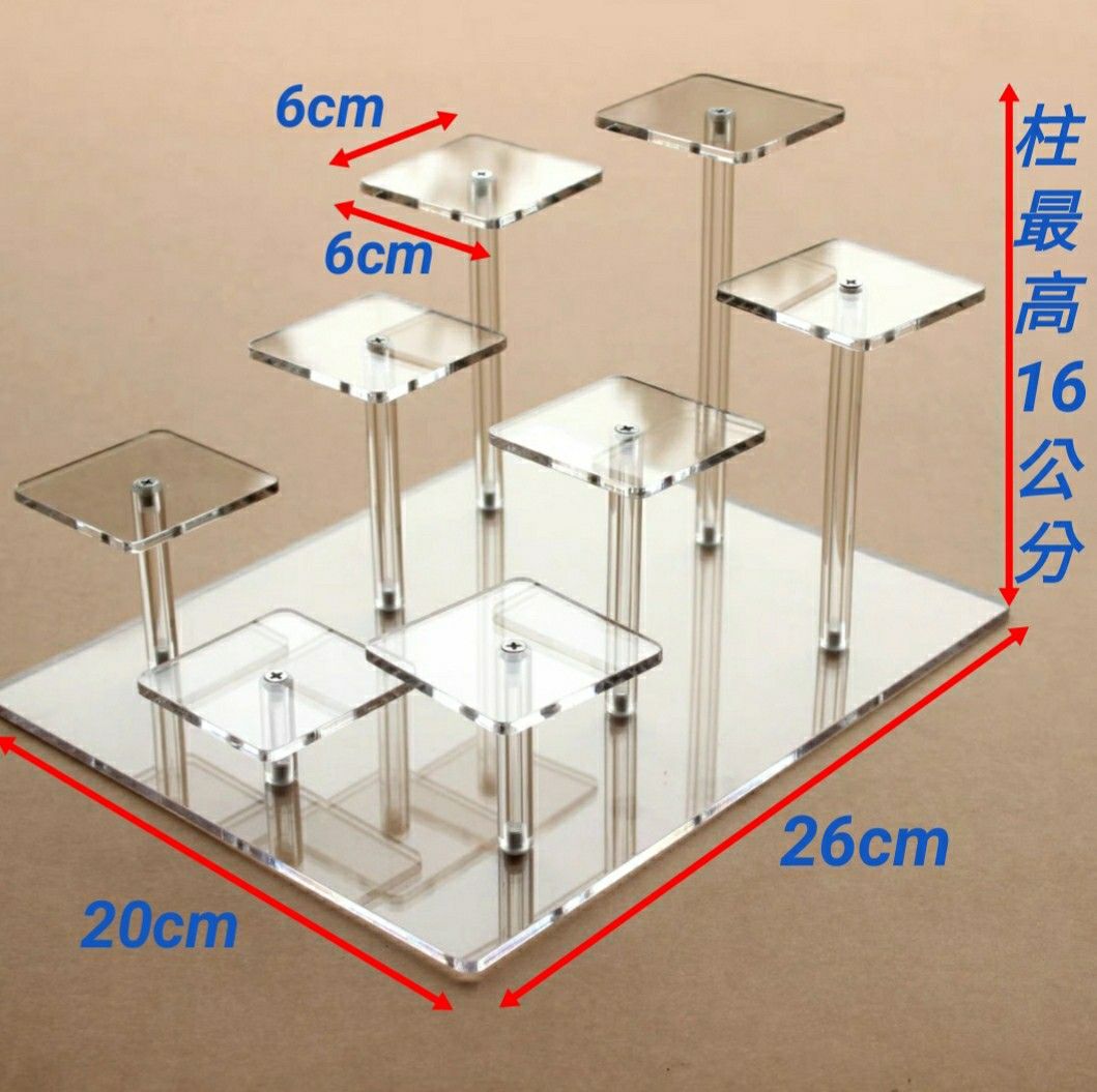 壓克力展示座架,壓克力座,原礦原石架,礦石座,透明架,透明座,現貨,底座放晶鎮,展示架,公仔,壓克力架,水晶架, 哩哩扣扣, 其他在旋轉拍賣