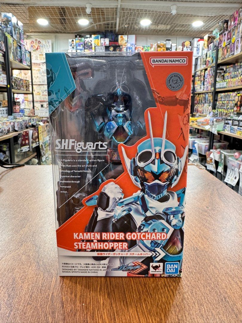 少量現貨全新日版shf kamen rider gotchard steamhopper, 興趣及遊戲