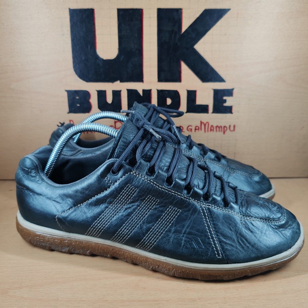 🌙⭐ #KasutRaya 🌙⭐ 8.5UK/27cm Adidas Zappan DLX Ortholite Full Leather -  Black