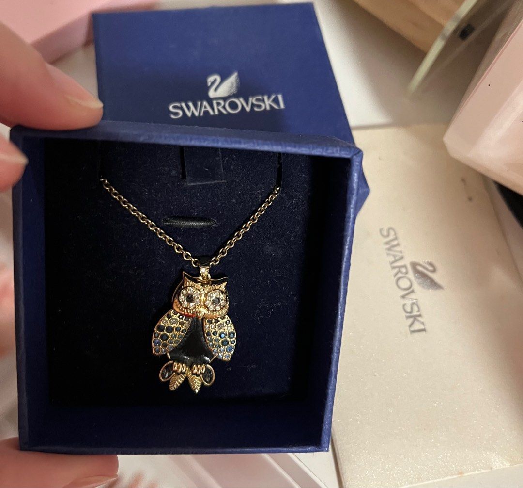 Swarovski owl necklace on sale