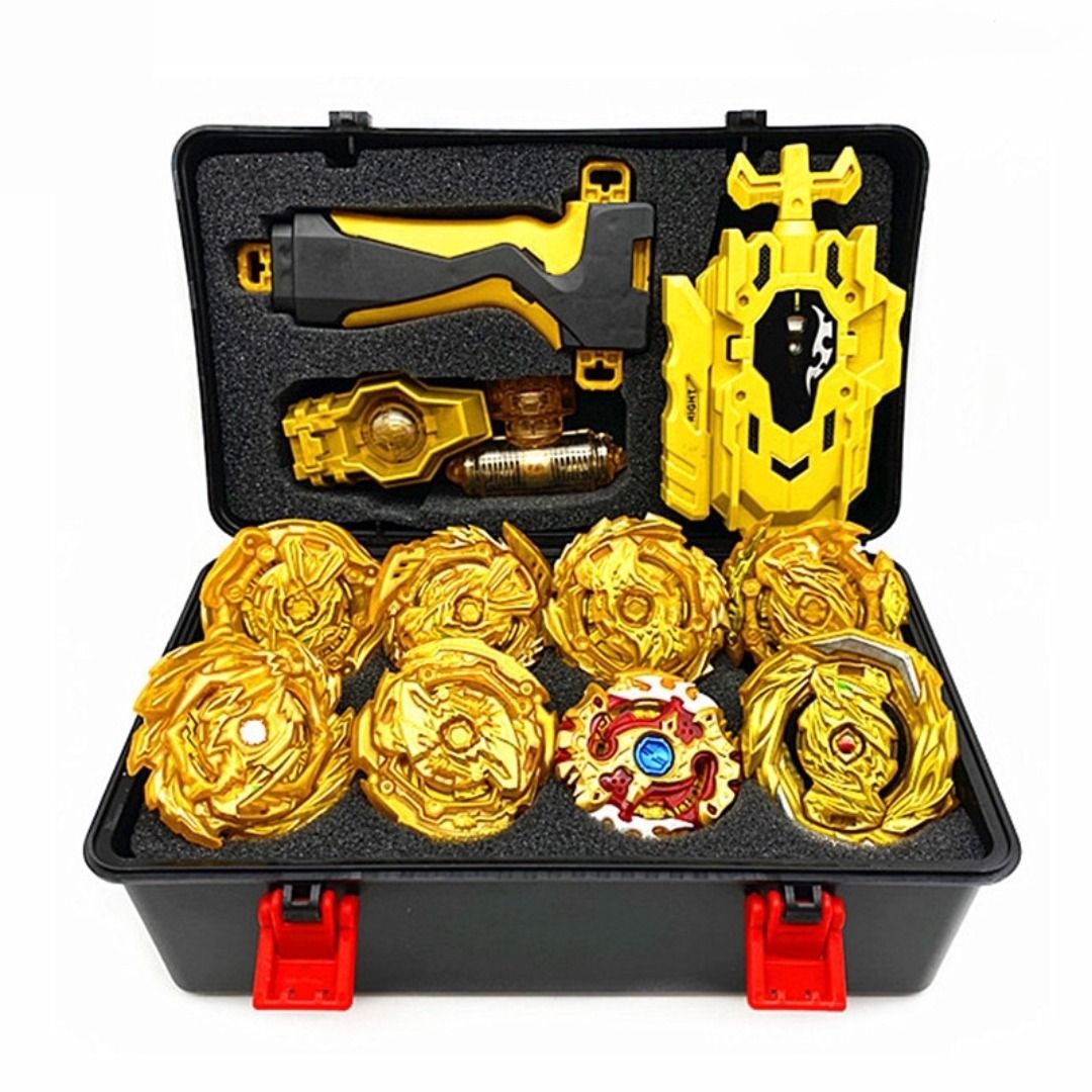 Beyblade storage box with 8 beyblades top