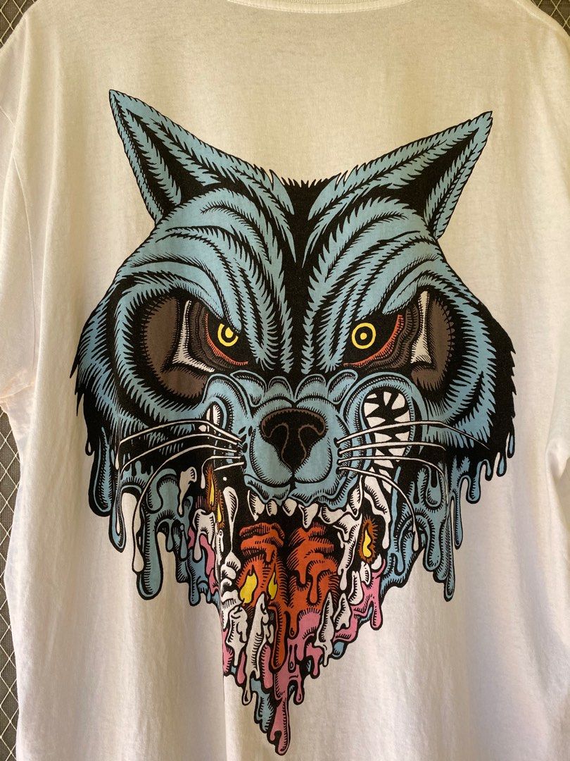 Big graphic tee All Saints oversize shirt wax wolf Men s Fashion