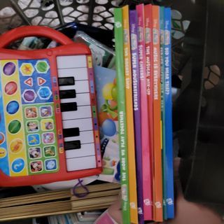 Books and piano mickey mouse