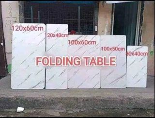 FOLDING TABLE MARBLE ACCENT
