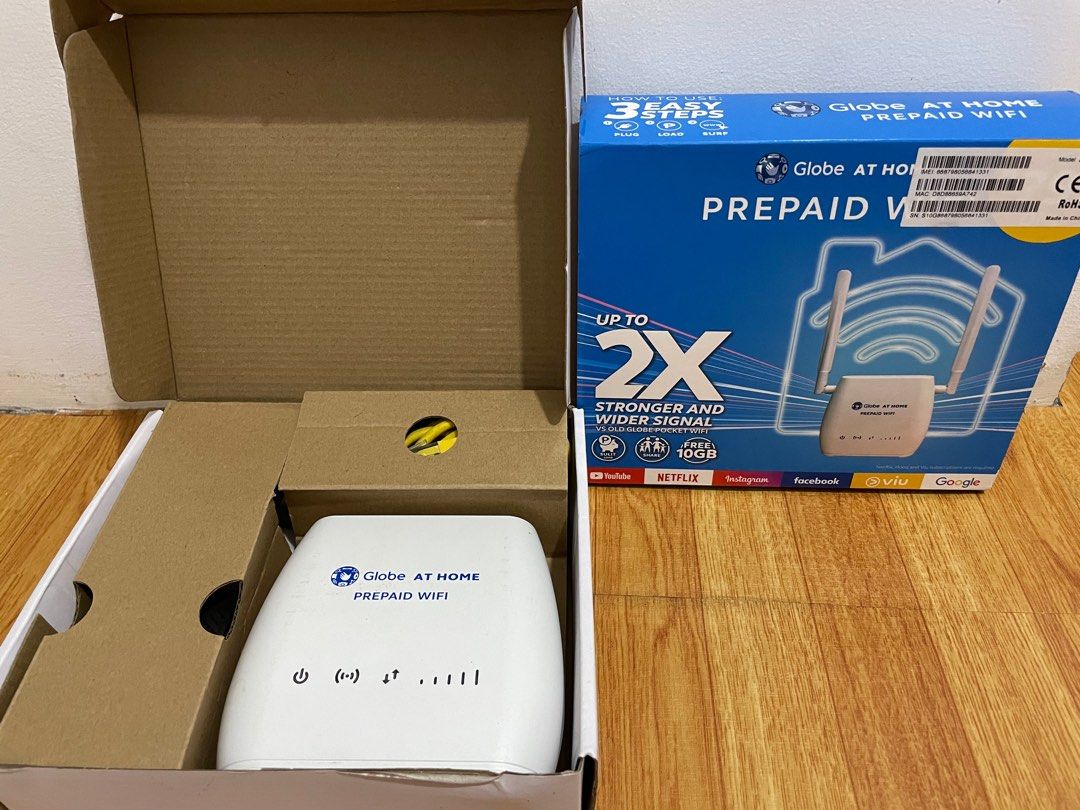 Globe Prepair Router Globe at Home prepaid wifi modem router, Computers & Tech, Parts ...