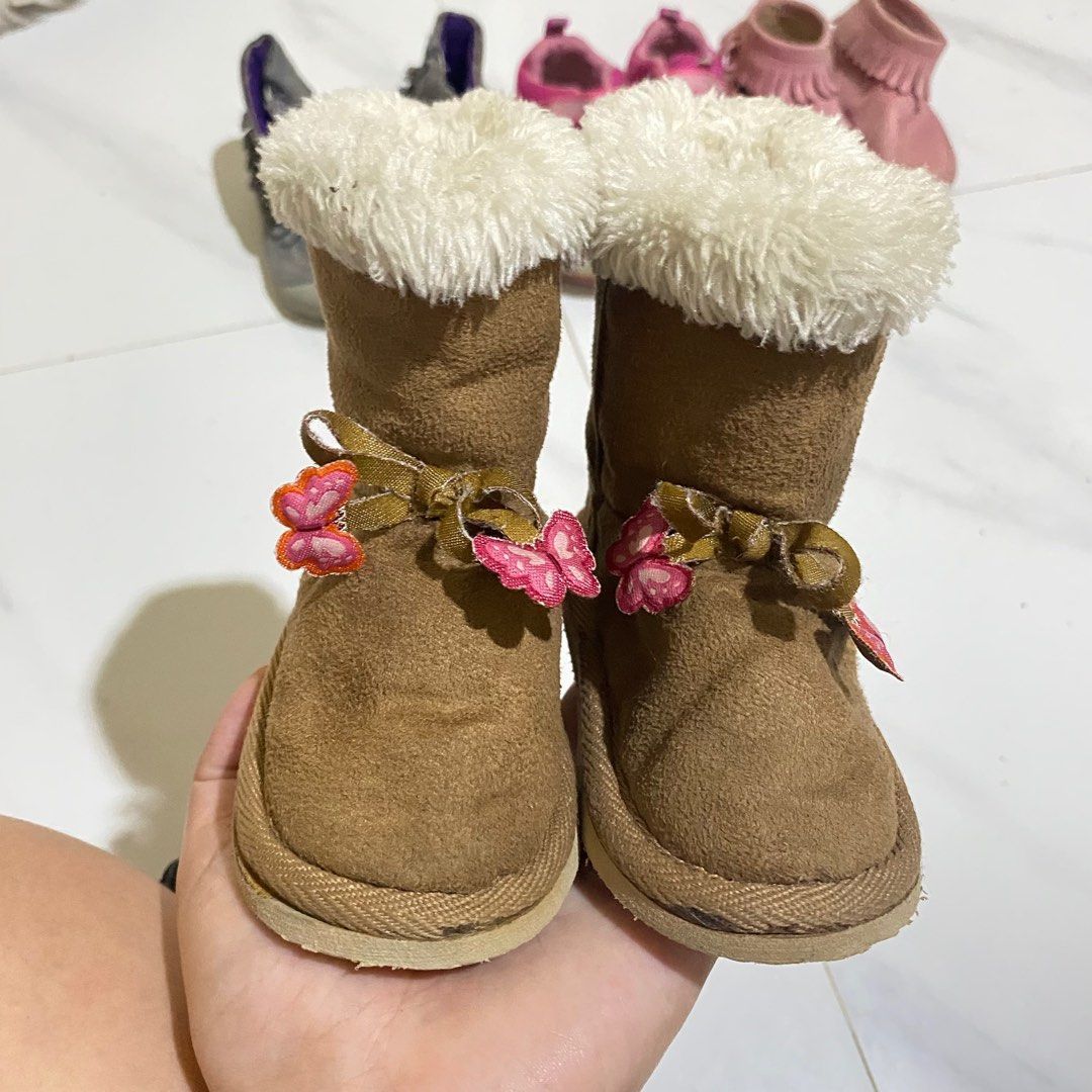 Gymboree Butterfly Dangle Sherpa Boots Babies Kids Babies
