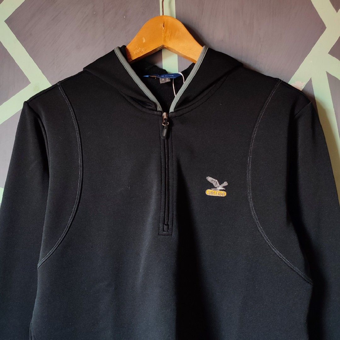 Facebook Salewa Fleece Vintage Halzip Hoodie Salewa, Fesyen Pria