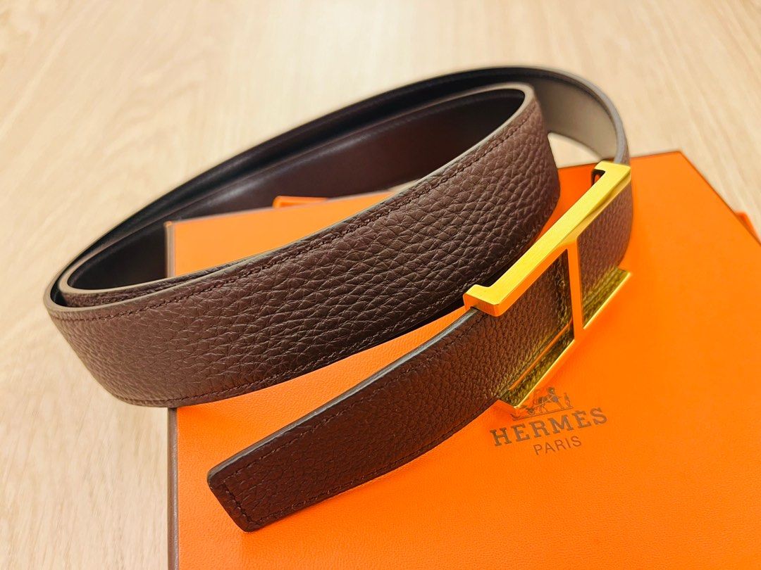 Hermes Leather Men Belt 皮帶, 名牌, 飾物及配件- Carousell