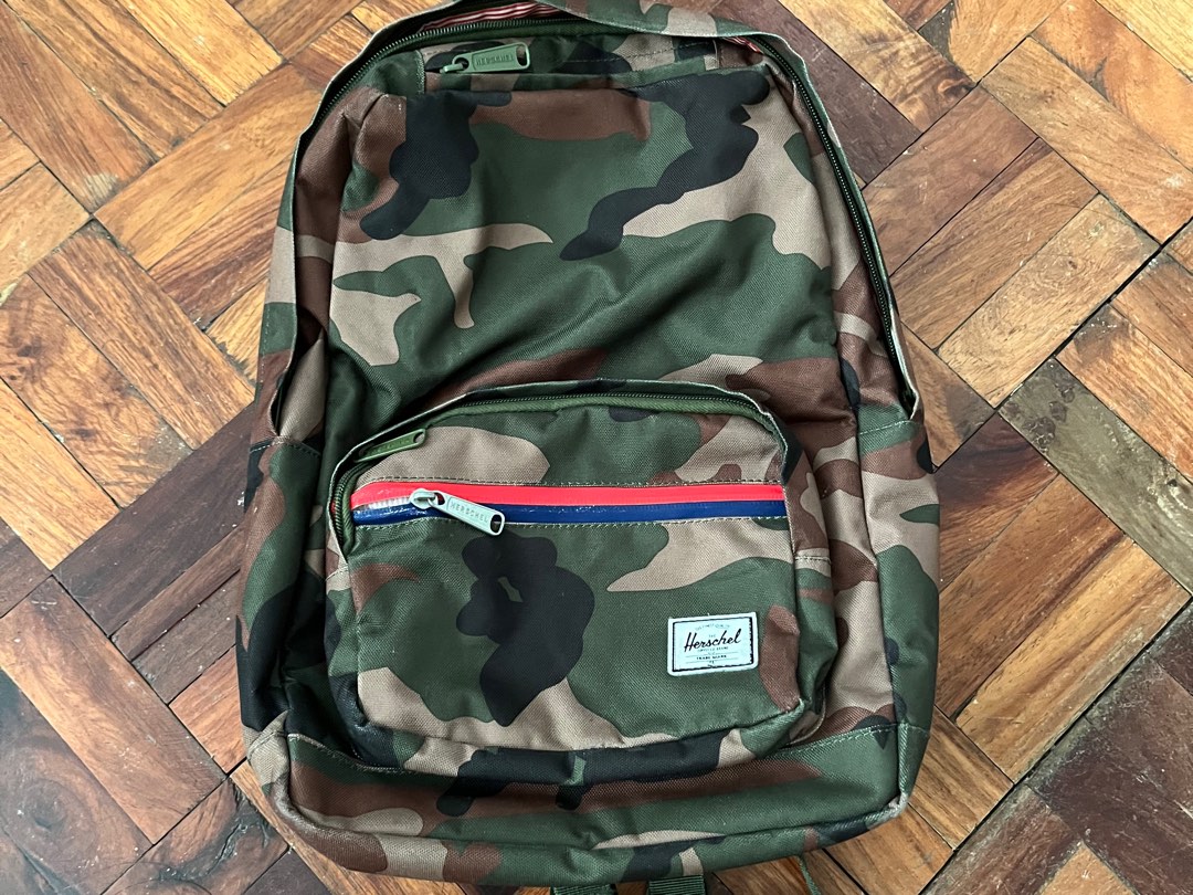 Herschel backpack military camouflage color Men s Fashion Bags Backpacks on Carousell