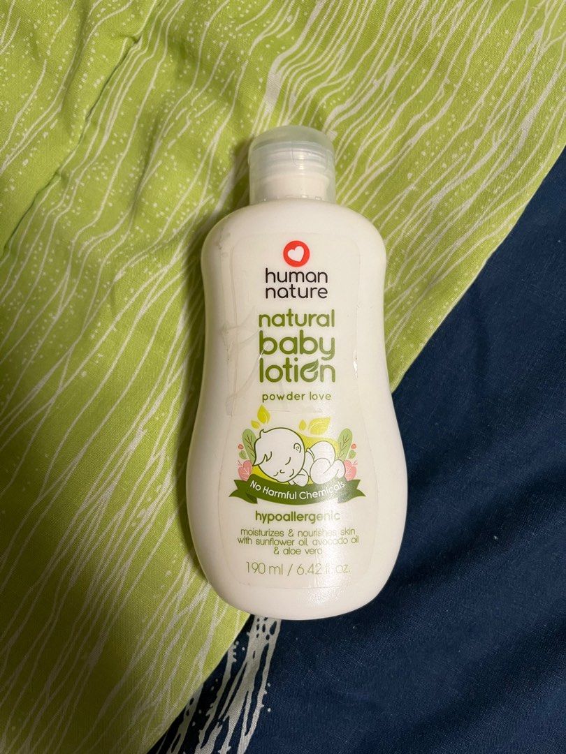 Human Nature Baby Lotion (Category: Baby Toiletries & Grooming) located in Paranaque City. Submitted by megxii (Listing ID 1290472621, Image 1). Description: Not used po. Nahiyang na po si baby sa ibang brand before using this one. .