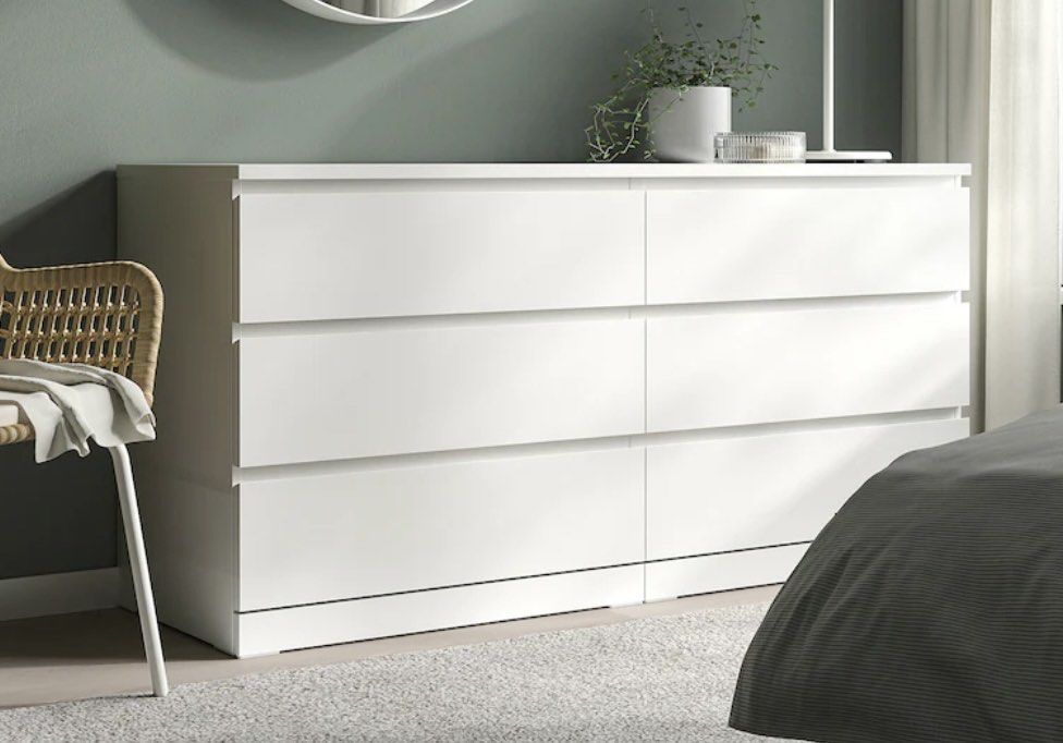 Kullen chest of sale 6 drawers white