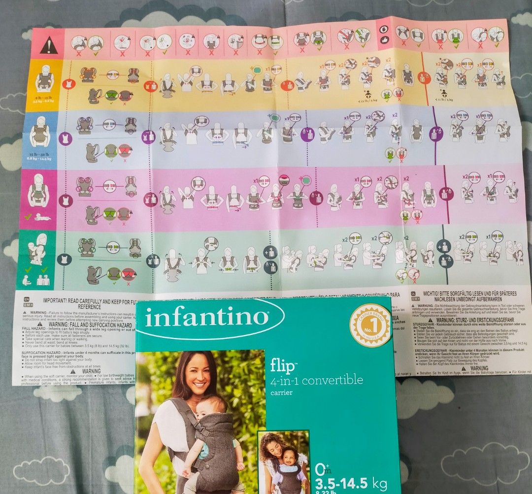 Infantino 4 in 1 convertible sale carrier manual