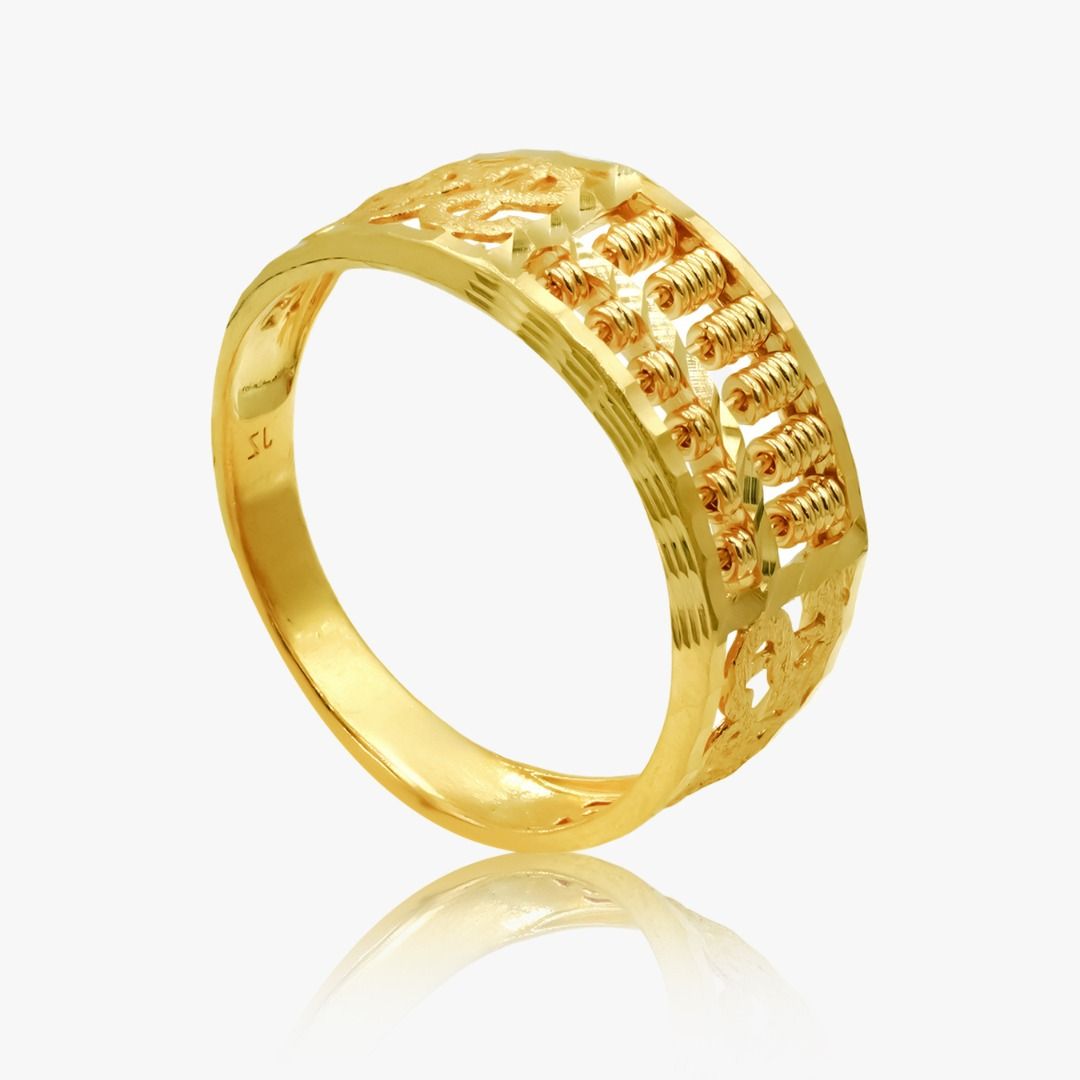 Instalment 916 Gold Dollar Abacus Ring