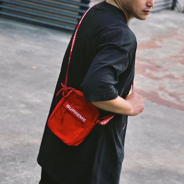 INSTOCK Supreme Cordura Shoulder Bag Red Men s Fashion Bags Sling Bags on Carousell