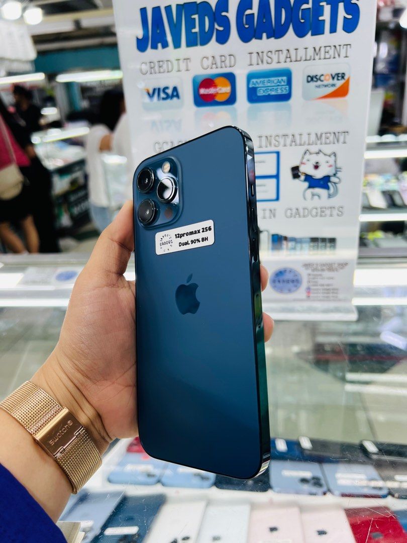 Iphone 12 Pro Max 256gb 90% batt dualsim (Category: iPhone 12 Series) located in San Juan City. Submitted by javedsgadgetshop (Listing ID 1290575021, Image 2). Description: OPEN FOR INSTALLMENT VIA CREDIT CARD/GGIVES & SWAP/TRADE-IN! WE BUY AND SELL ( ANYKINDS OF UNIT BINIBILI PO NAMIN)! PTPA : Padelete po f bawal Read ❗️Onhand ‼️ Iphone 12promax •256gb •HK Variant •90% batt health •Factory Unlock •95% Smoothness •No hidden issue | No Repaired •1