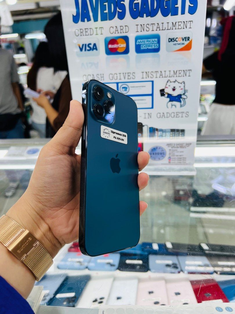 Iphone 12promax 256gb 92% batt FU (Category: iPhone 12 Series) located in San Juan City. Submitted by javedsgadgetshop (Listing ID 1290575548, Image 3). Description: OPEN FOR INSTALLMENT VIA CREDIT CARD/GGIVES & SWAP/TRADE-IN! WE BUY AND SELL ( ANYKINDS OF UNIT BINIBILI PO NAMIN)! PTPA : Padelete po f bawal Read ❗️Onhand ‼️ Iphone 12promax •256gb •HK Variant •92% batt health •Factory Unlock •95% Smoothness •No hidden issue | No Repaired •100% Aut