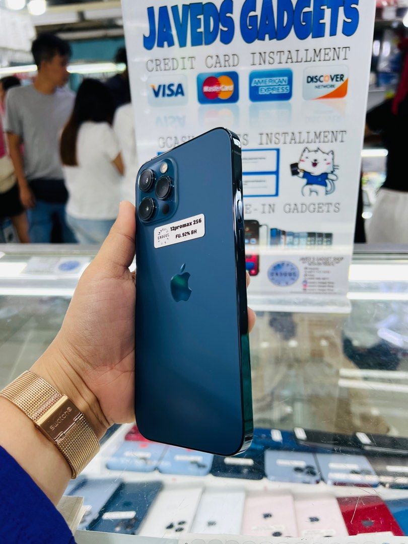 Iphone 12promax 256gb 92% batt FU (Category: iPhone 12 Series) located in San Juan City. Submitted by javedsgadgetshop (Listing ID 1290575548, Image 2). Description: OPEN FOR INSTALLMENT VIA CREDIT CARD/GGIVES & SWAP/TRADE-IN! WE BUY AND SELL ( ANYKINDS OF UNIT BINIBILI PO NAMIN)! PTPA : Padelete po f bawal Read ❗️Onhand ‼️ Iphone 12promax •256gb •HK Variant •92% batt health •Factory Unlock •95% Smoothness •No hidden issue | No Repaired •100% Aut