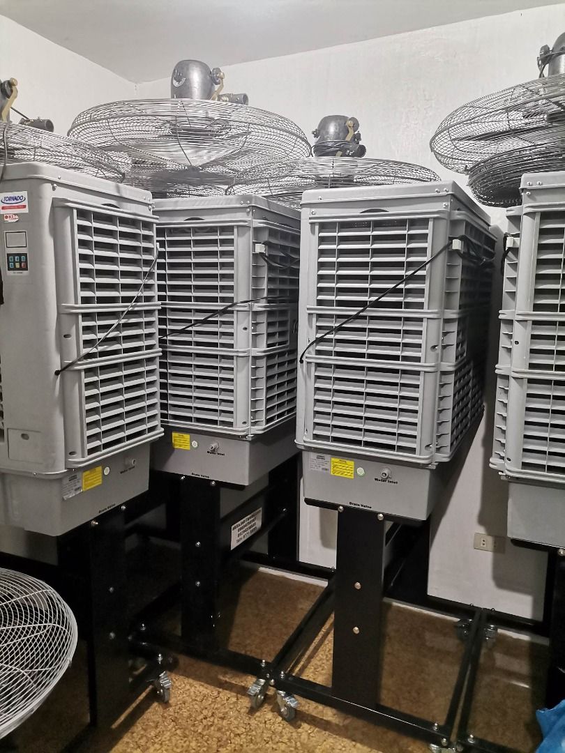 IWATA/TORNADO AIR COOLER AND STAND FAN "FOR RENT" (FOR BIRTHDAYS