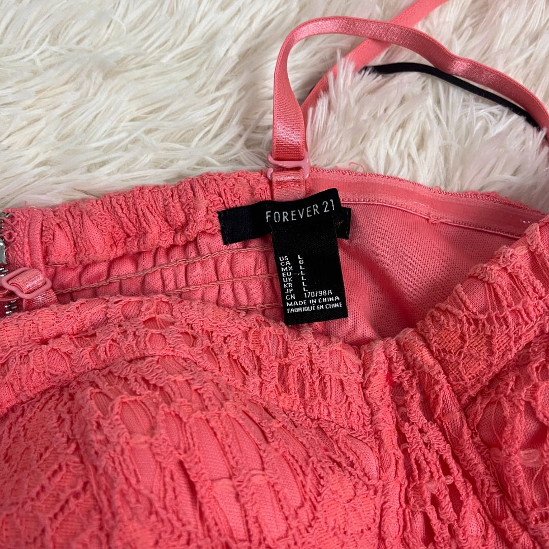 Forever 21, Tops, Hot Pink Lace Bra
