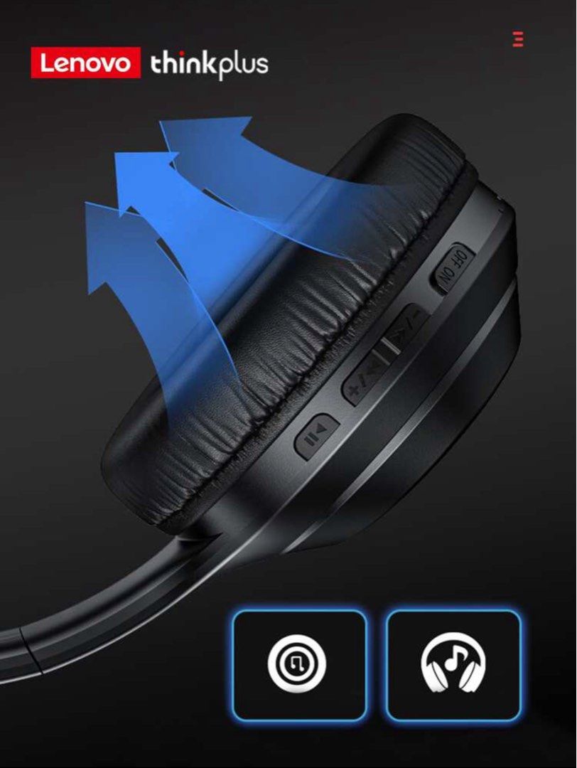 Lenovo headphones, Audio, Headphones & Headsets on Carousell