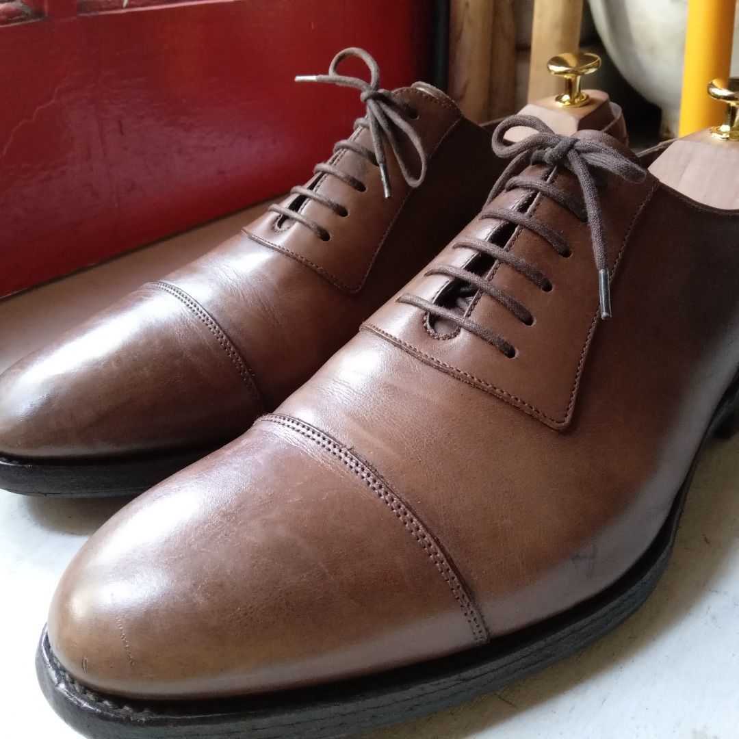 Loake Churchill Balmoral Captoe Oxford Shoes Men s Fashion Footwear Dress Shoes on Carousell