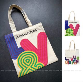  現貨 LV LOUIS VUITTON 展覽布袋 tote bag 手袋64236715367042110