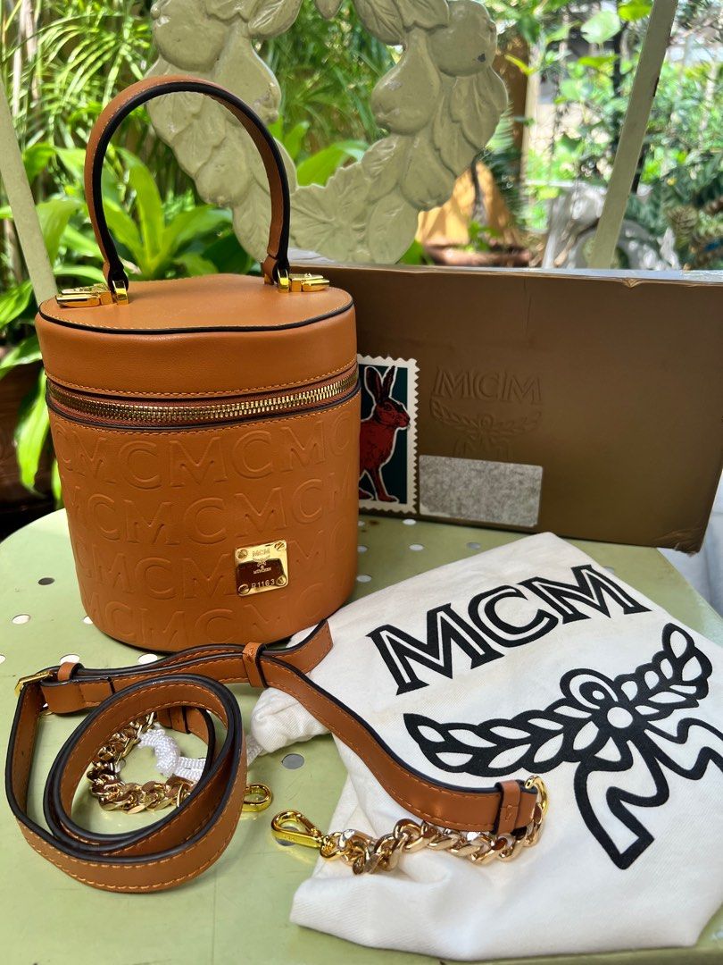 MCM Cylinder bag Luxury Bags Wallets on Carousell