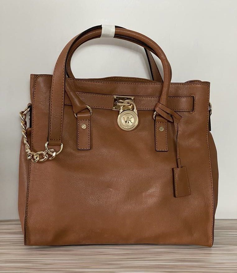 Michael Kors Leather Tote Bag Brown colour Carousell