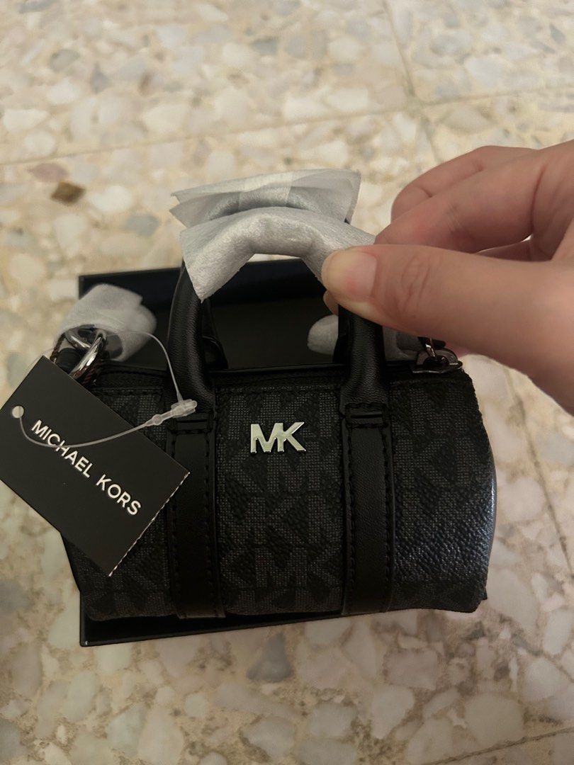 Michael Kors Mini Duffle Keychain Black