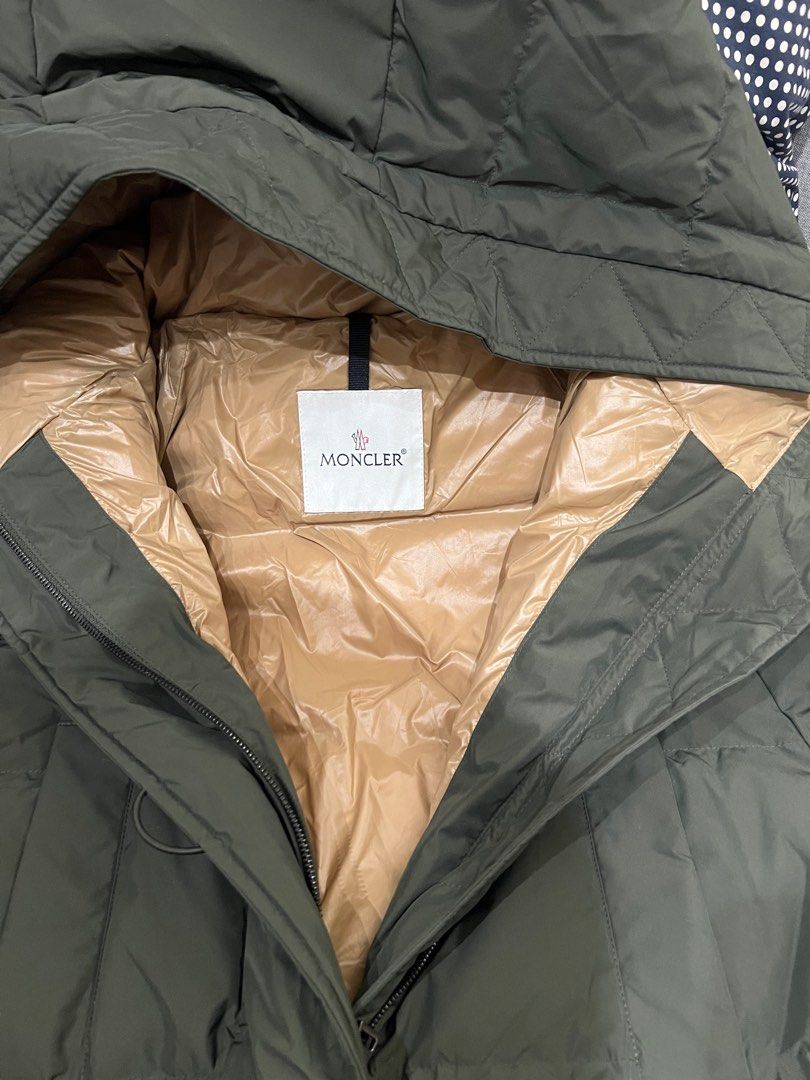 Moncler Green Down Jacket Coat Size 1 Carousell