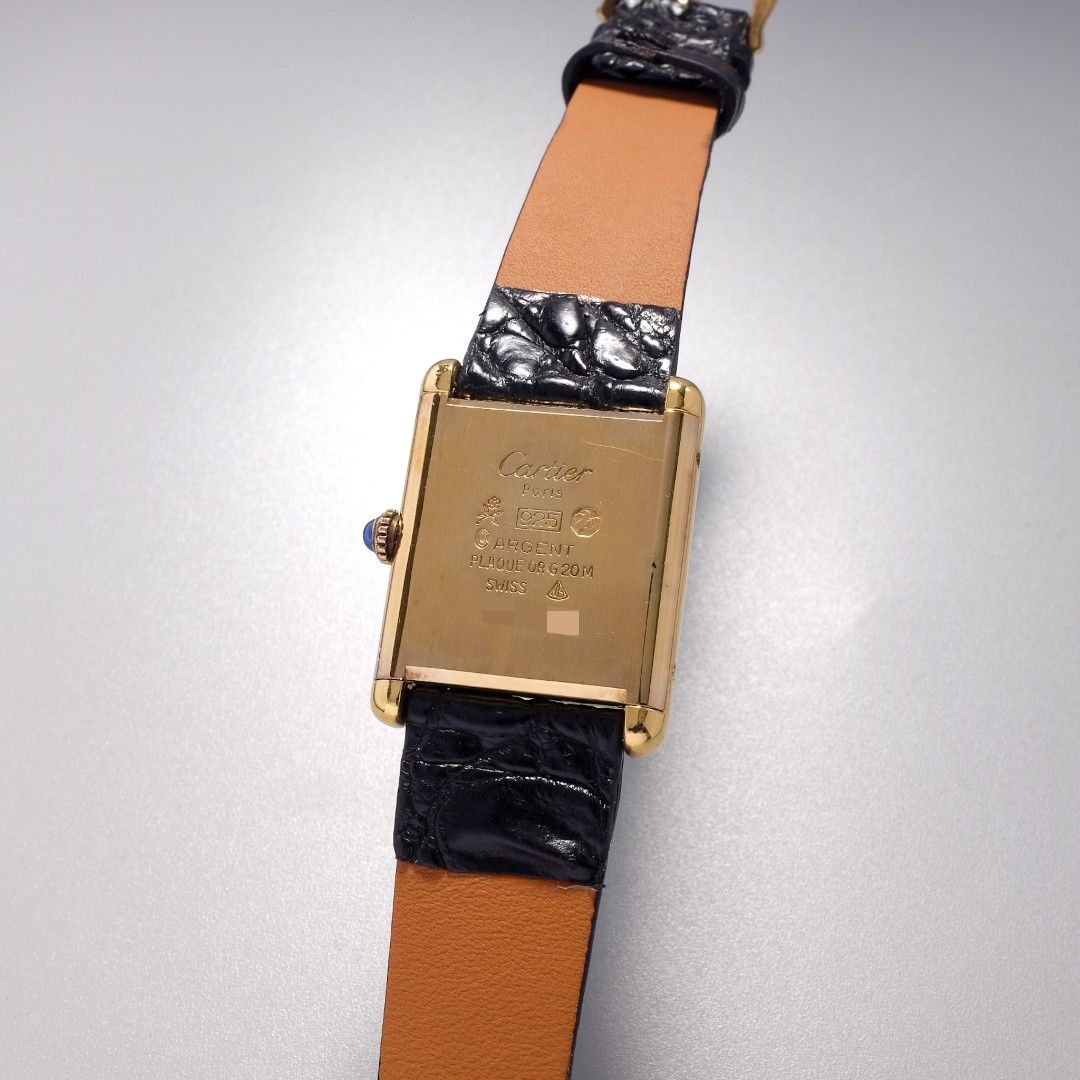 Must de cartier tank vermeil argent 925 clearance