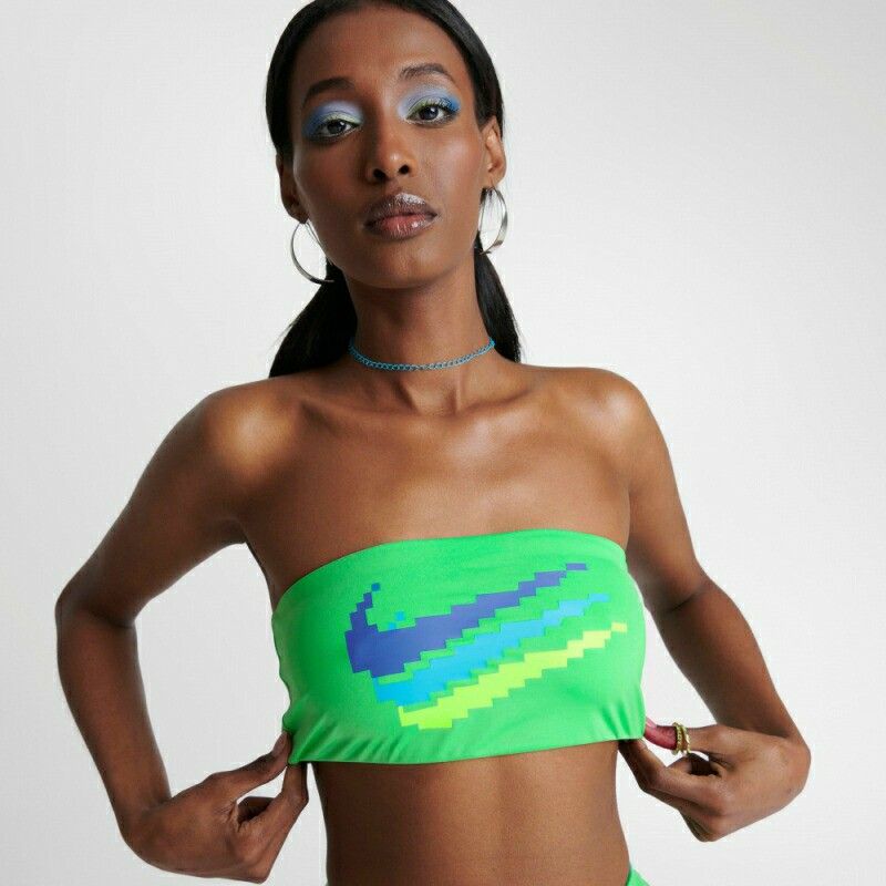 Nike Swim Bandeau bikini top women s size xsmall large srp 35